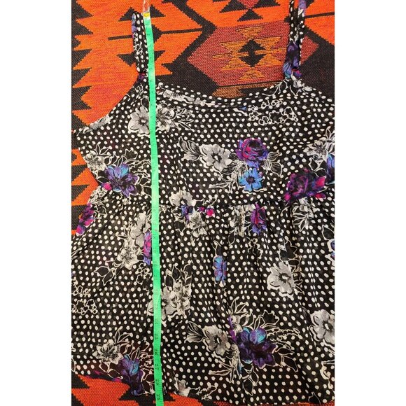 Torrid Women's Plus Size 2 Polka Dot & Floral Print Camisole Swing Top. - Picture 8 of 10